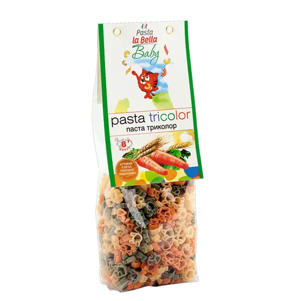 Pasta la Bella Baby Макароны триколор 250 гр.
