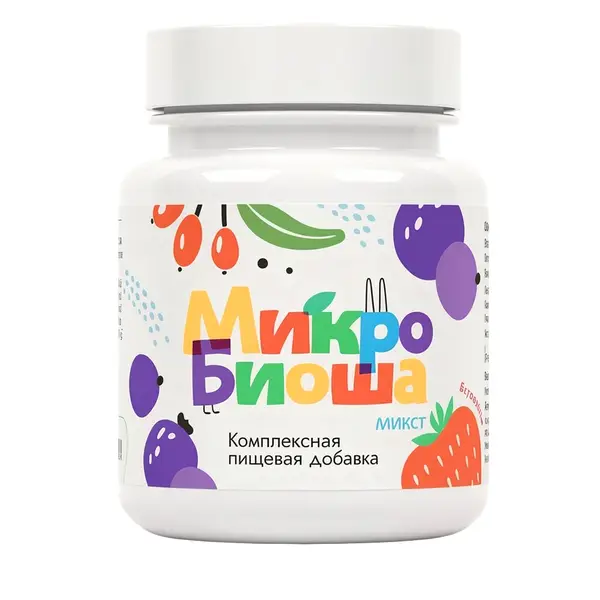 Балаларға арналған Microbiosha қоспасы 60 таблетка