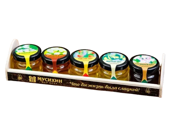 МММ Подарочный набор 5 вкусов «Медовая палитра» 5*30гр.