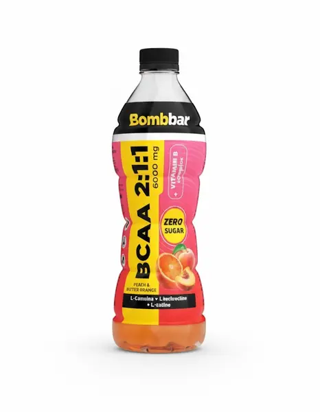 BOMBBAR Слабогазированный напиток Персик-горький апельсин бутылка 500мл.