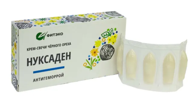 Нуксаден Крем-свечи Антигеморрой 10 шт.