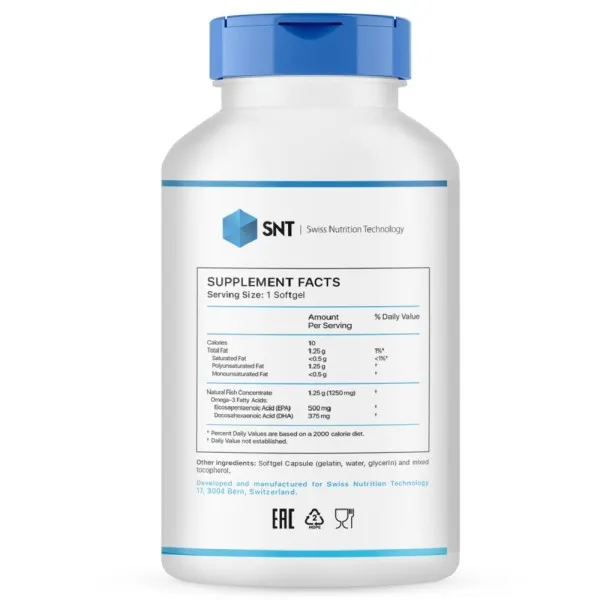 SNT Ultra Omega-3 180 softgels.