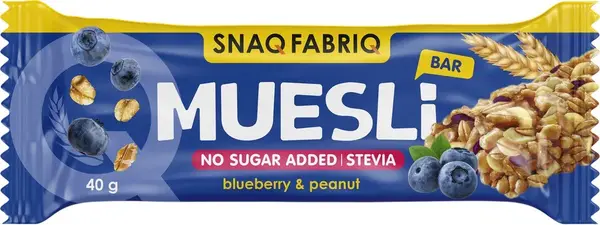 SNAQ FABRIQ Батончик мюсли "Черника" 40 г