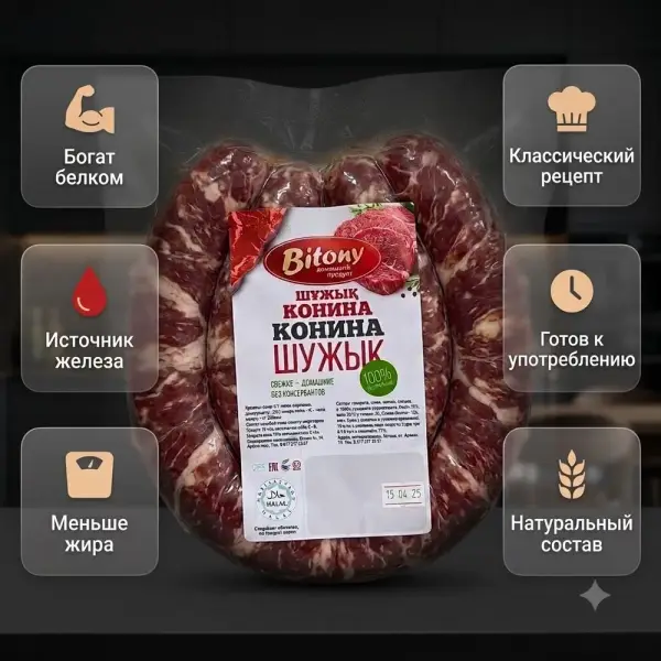 Bitony Жылқы етінен жасалған шұжық