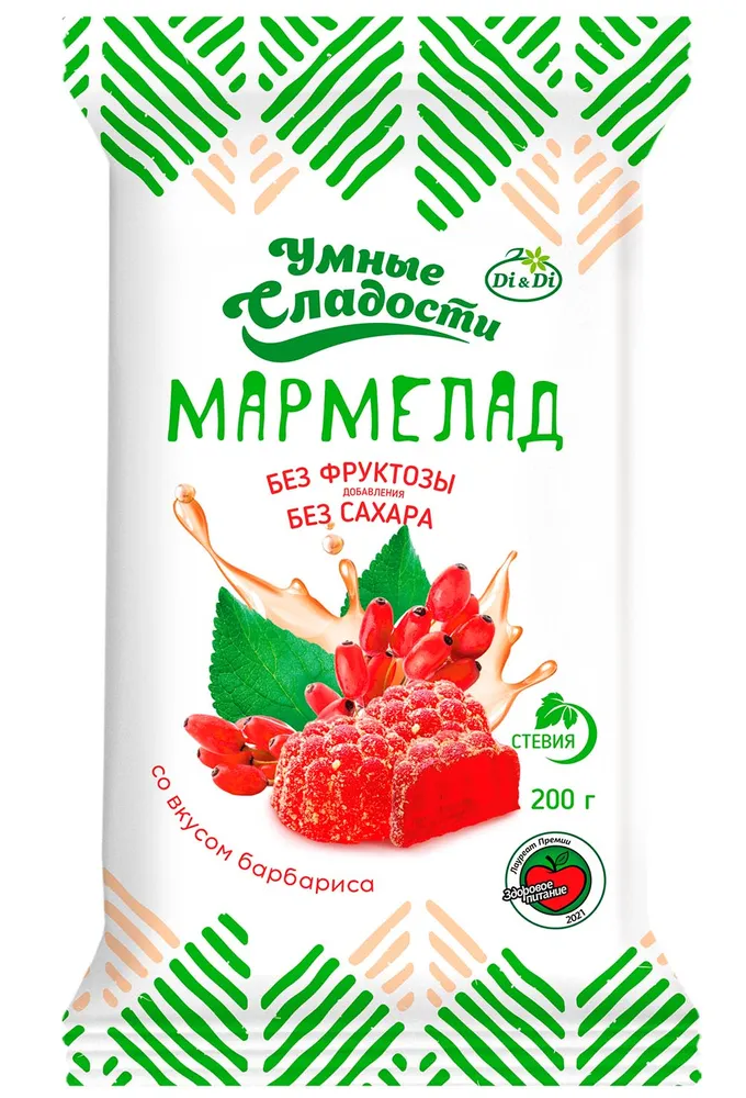 «Умные сладости» желе мармелады 200гр.*25шт