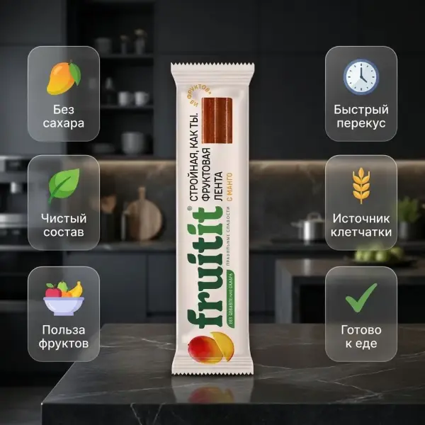 Fruit it Манго жеміс лентасы 25 гр.* 26 дана.