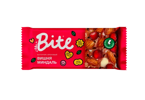 Bite Козинаки ореховые "Вишня-Миндаль" 30 гр.