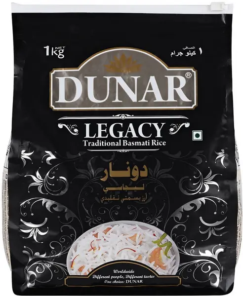DUNAR Рис басмати Легаси 1 кг