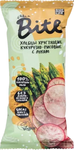 Bite Хлебцы хрустящие кукурузно-рисовые с луком 30гр.