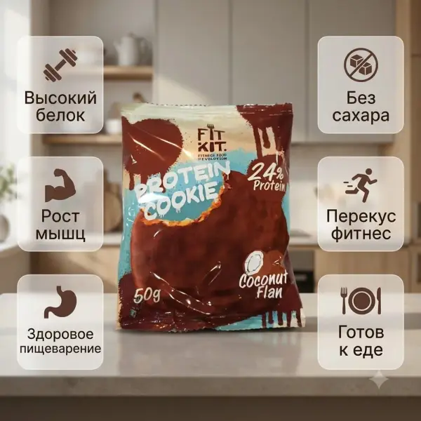 FK CHOCOLATE Protein COOKIE КОКОС фланы 50гр