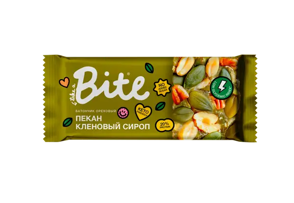 Bite Козинаки ореховые "Пекан-Кленовый сироп" 30 гр.