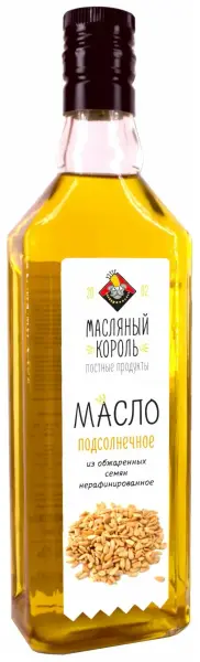 Масло подсолнечное из жаренной семечки 500мл