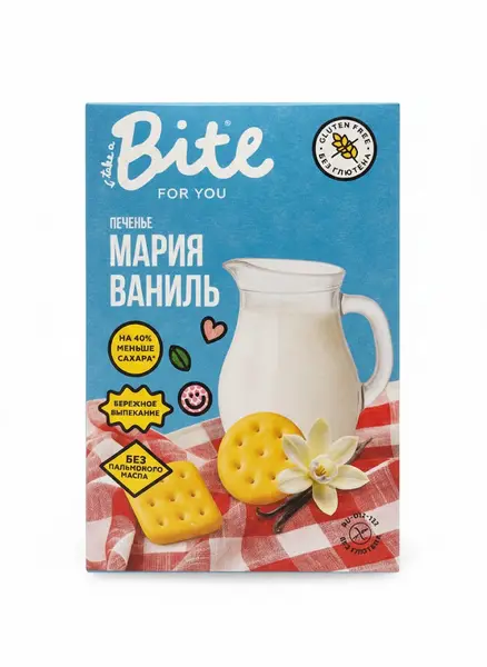 Bite Печенье безглютеновое Ваниль 100гр.