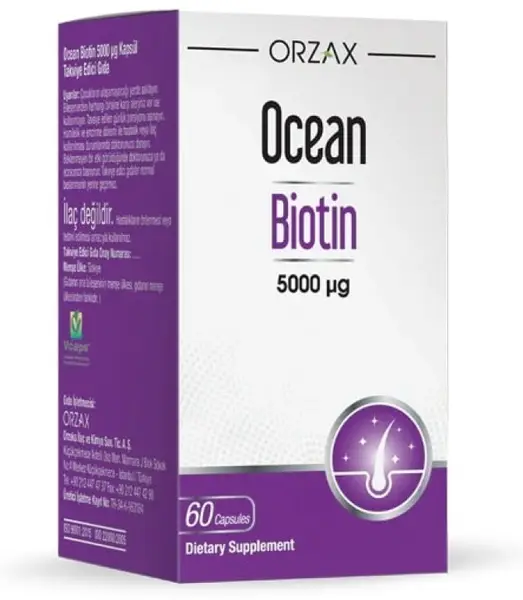 ORZAX OCEAN Биотин 60 капсул