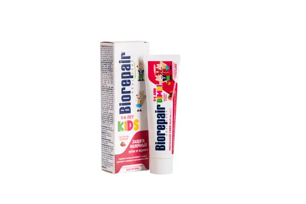 Biorepair Балаларға арналған тіс пастасы 0-6 жас (құлпынай) 50 мл.