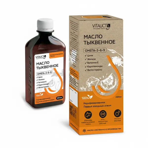 VITAUCT Масло тыквенное 250 мл.