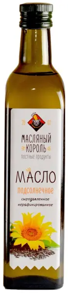 Масло подсолнечное сыродавленное 500мл