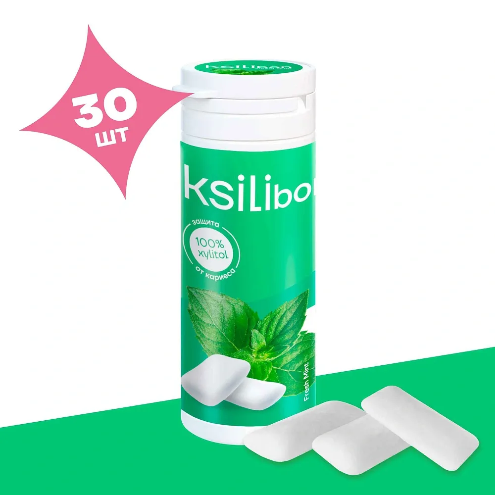 KSILIBON Gum Жевательная резинка Мята 45 гр.