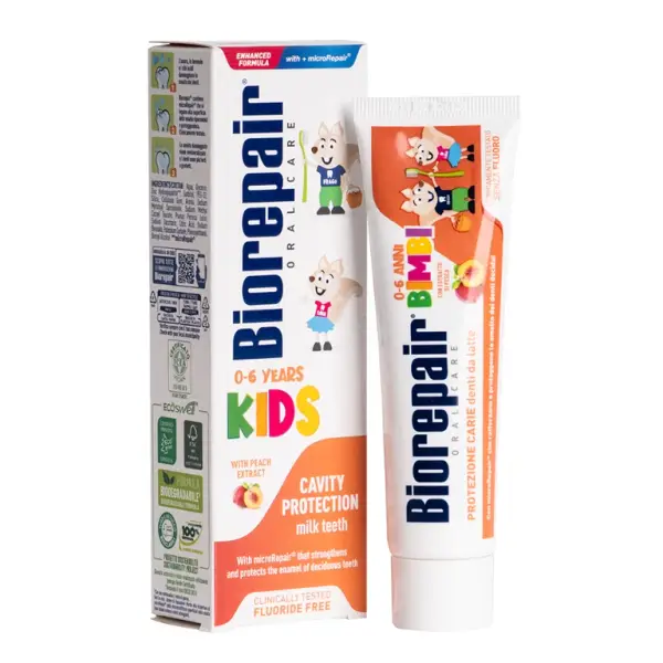 Biorepair Зубная паста Детская 0-6 лет (персик) 50 мл.