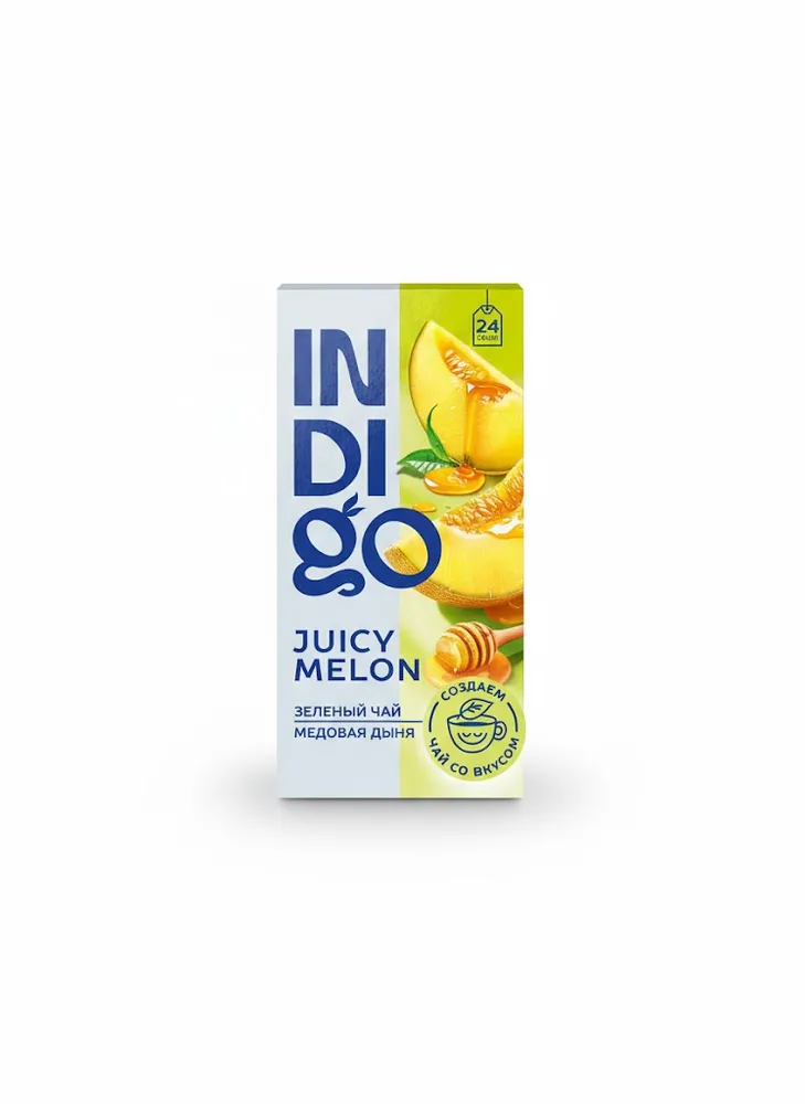 Herbarus INDIGO чай зелёный Juicy Melon 24 пак.
