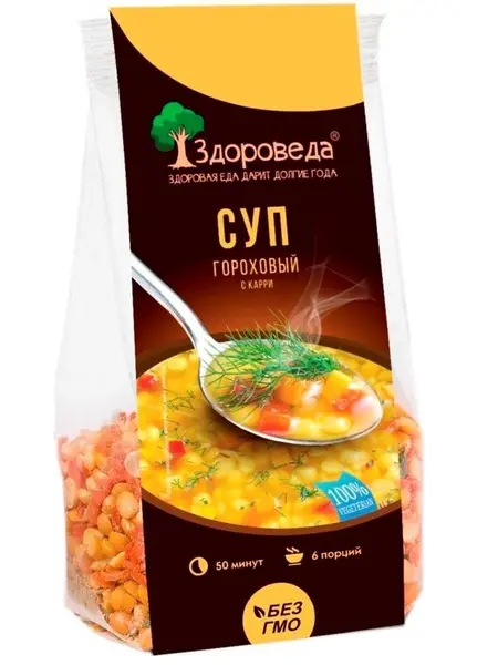 Суп гороховый с карри "Здороведа",250 гр.