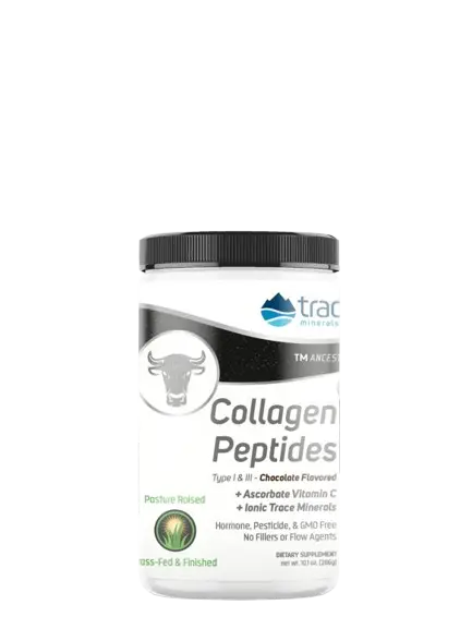 Trace Minerals Collagen Peptides Chocolate (Пептидный коллаген порошок + Витамин C) 286 гр.