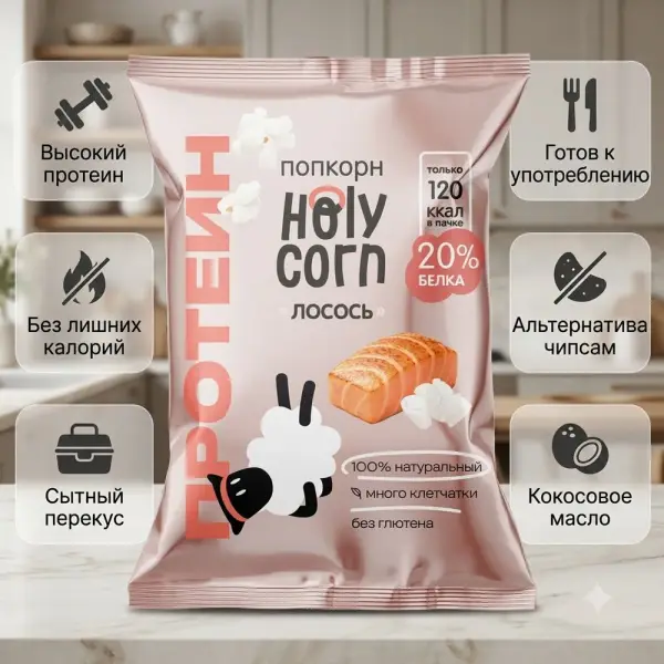 HC "Протеині бар ақсерке" попкорны 30 гр