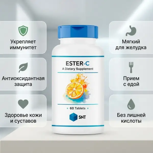SNT  Ester-C, 60 tabs.