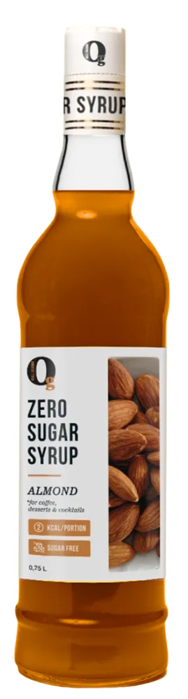 Ноль Грамм Сироп для кофе, для чая, для напитков, zero без сахара, низкокалорийный Миндаль, 500мл