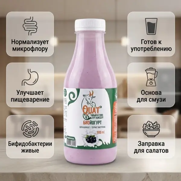Quat Биойогурт ассортиментте 0,5 л.