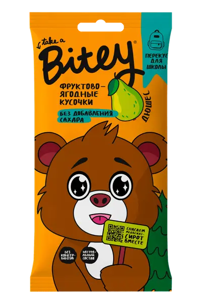 Bitey Фруктово-ягодные кусочки «Дюшес» 20гр.