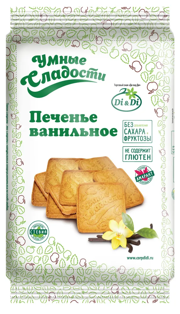 Печенье «Умные сладости» ванильное 230гр.