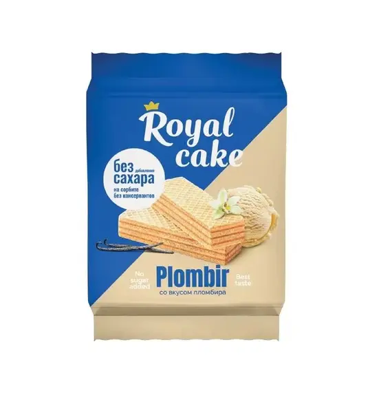 REX Royal Cake Вафли на сорбите со вкусом пломбира 120 гр