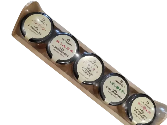 МММ Подарочный набор 5 вкусов «Сила мёда» 5*30гр.