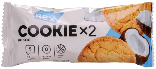 REX Cookie Печенье протеиновое "кокос" 50гр.
