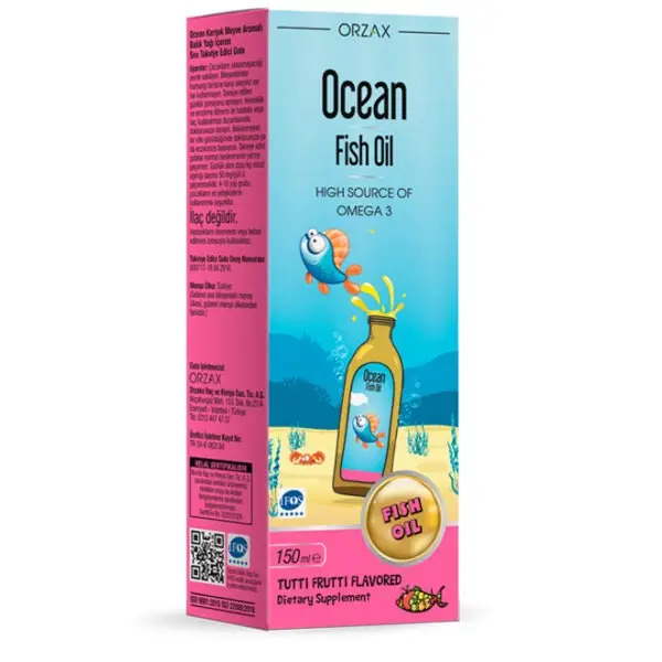 ORZAX OCEAN Fish Oil Syrop Tutti Frutti 150 мл.