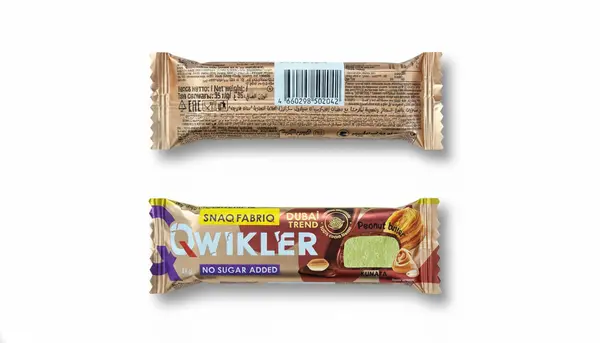SNAQ FABRIC Батончик глазированный QWIKLER Арахис и хрустящее тесто 35 гр.