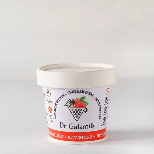 Gala milk Биомороженое Клубника