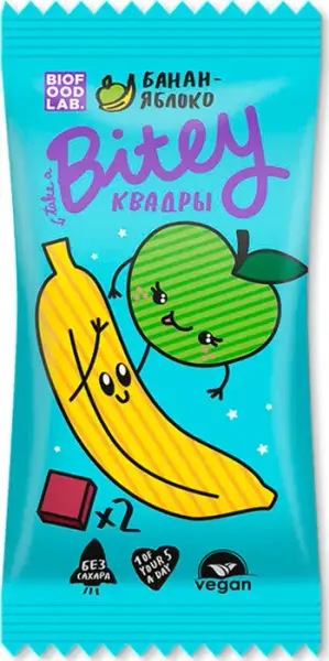 Батончик Овсяно-фруктовый "Яблоко-Банан" 30гр.