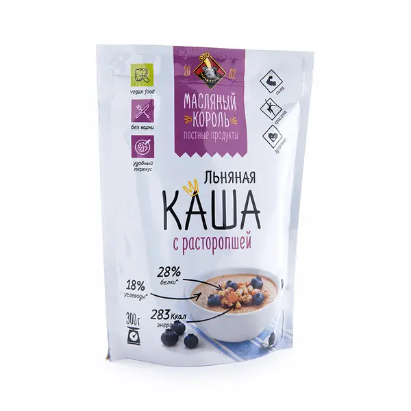Масляный Король Каша льняная c расторопшей 300гр.