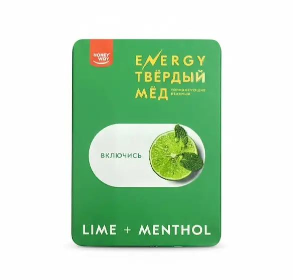 ENRGY Lime menthol қатты бал мұз кәмпиттері 18 гр.