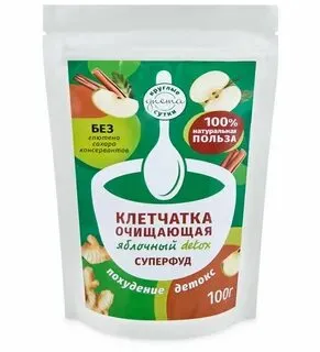 КС Тазартушы клетчатка Яблочный detox 100 гр.*16 дана