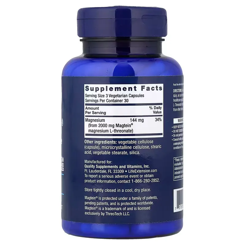 Life Extention Neuro-Mag Magnesium L-Threonate 90 cap.