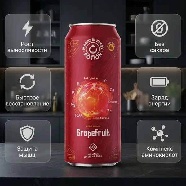 POTION Super BCAA Грейпфрут қ/б 330 мл.*12 дана.