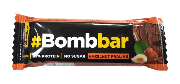 BOMBBAR Батончик глазированный ФУНДУЧНОЕ ПРАЛИНЕ 40г