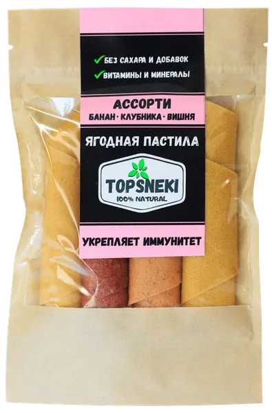 TOPSNEKI Пастила Ассорти розовый 35гр.
