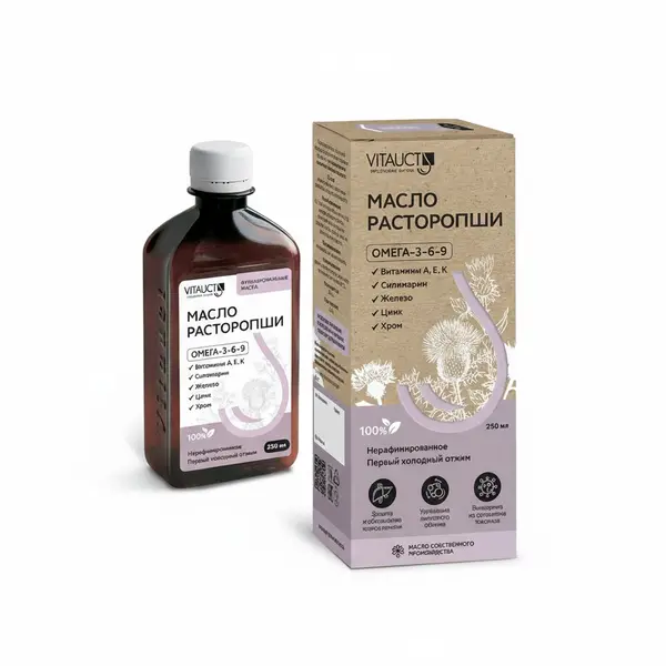 VITAUCT Масло семян расторопши 250 мл.