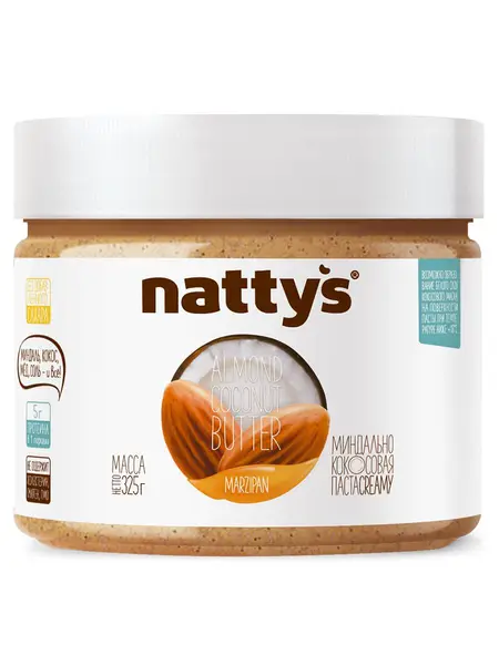NATTYS Marzipan Паста миндально-кокосовая с мёдом 325 гр.