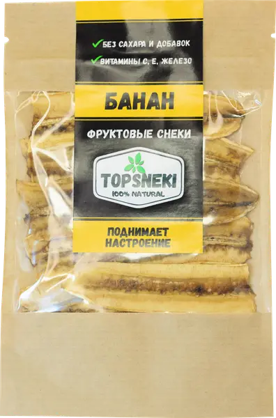 TOPSNEKI Снеки Банан 30гр.