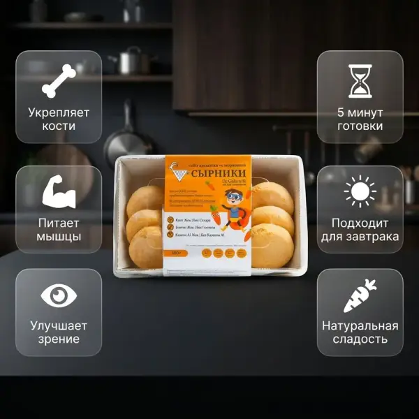 Gala milk Сырники с морковкой 500 гр.